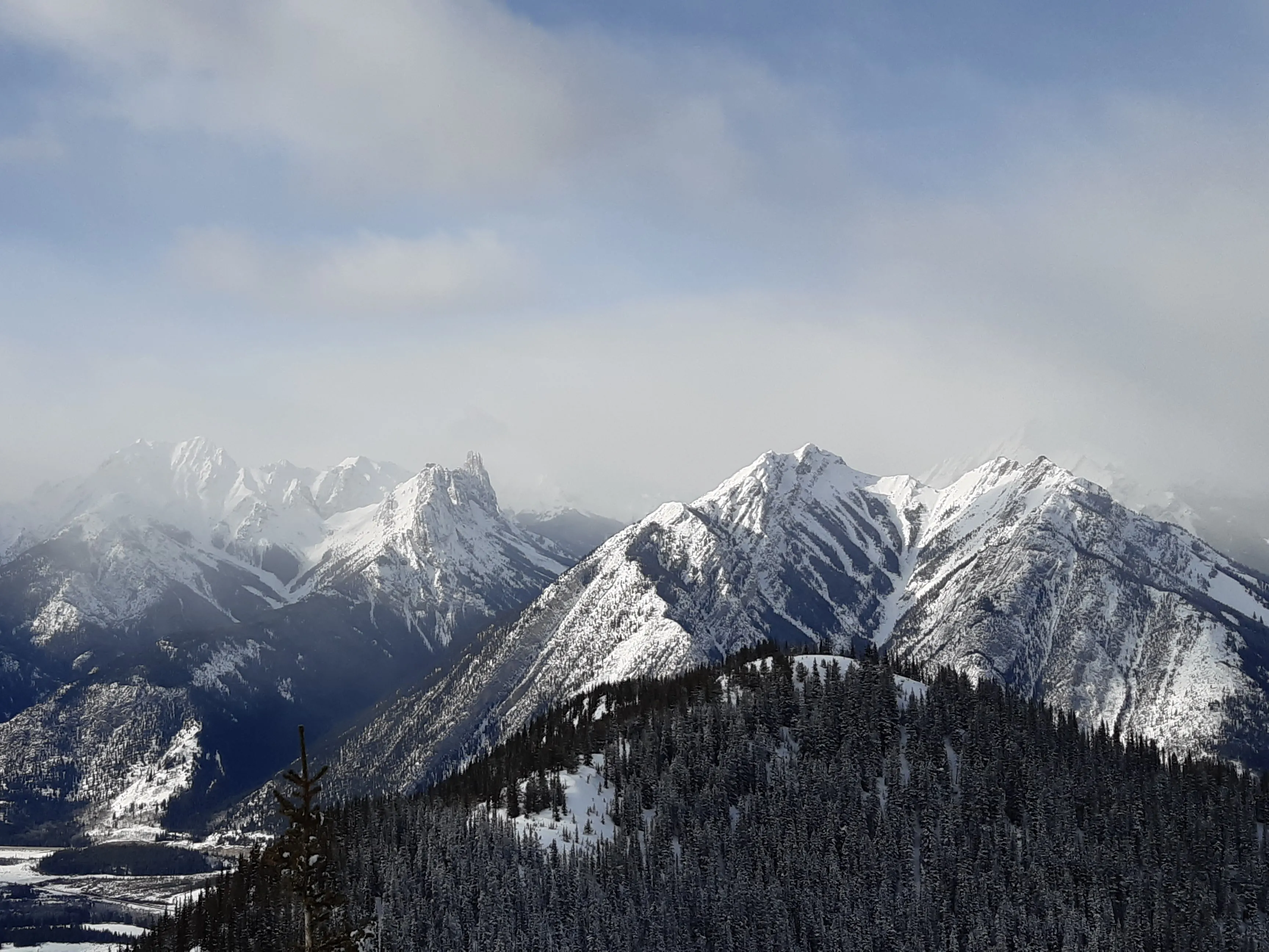 Landscape of mountains in Banff National Park