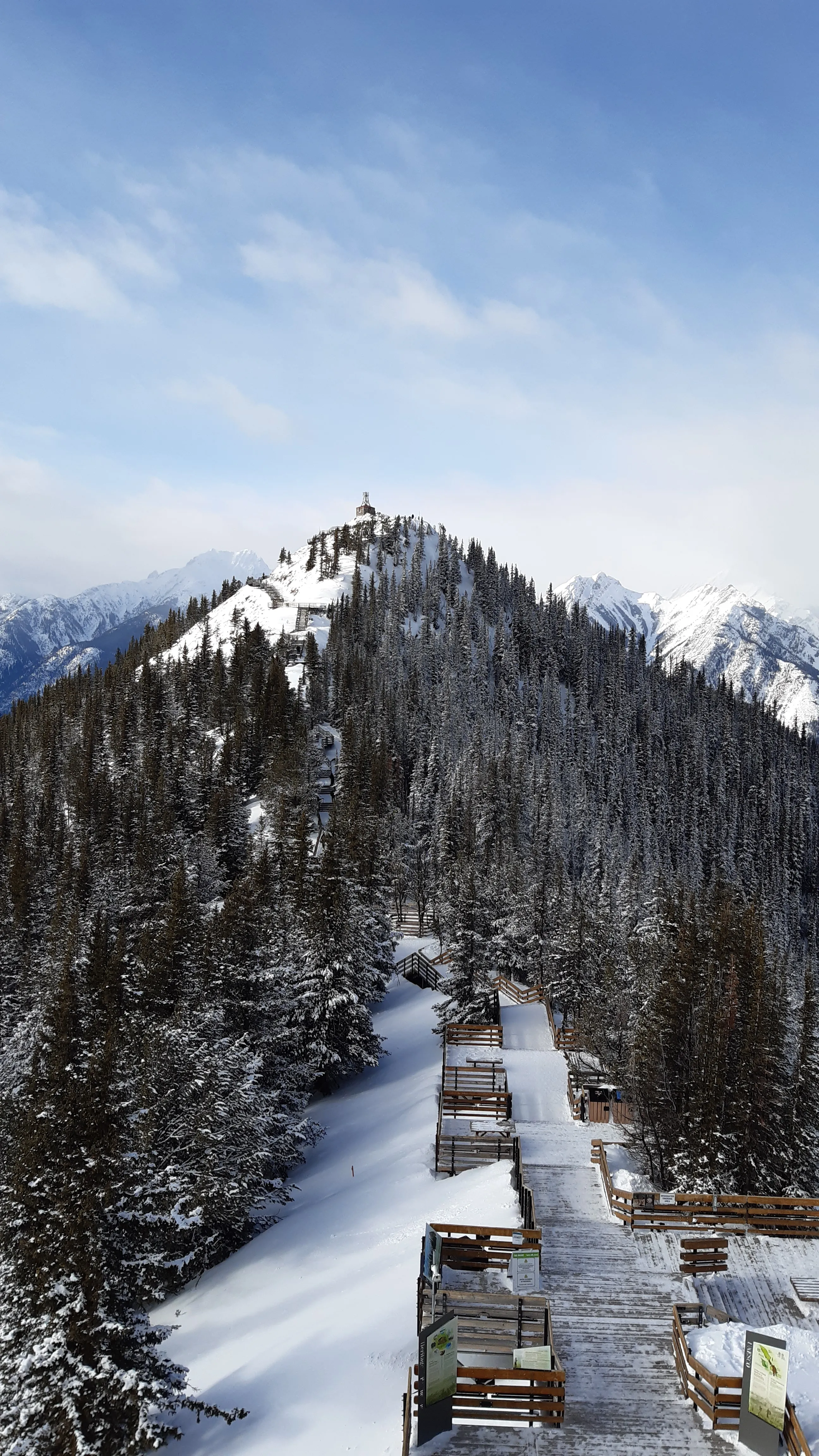 Landscape of mountains in Banff National Park