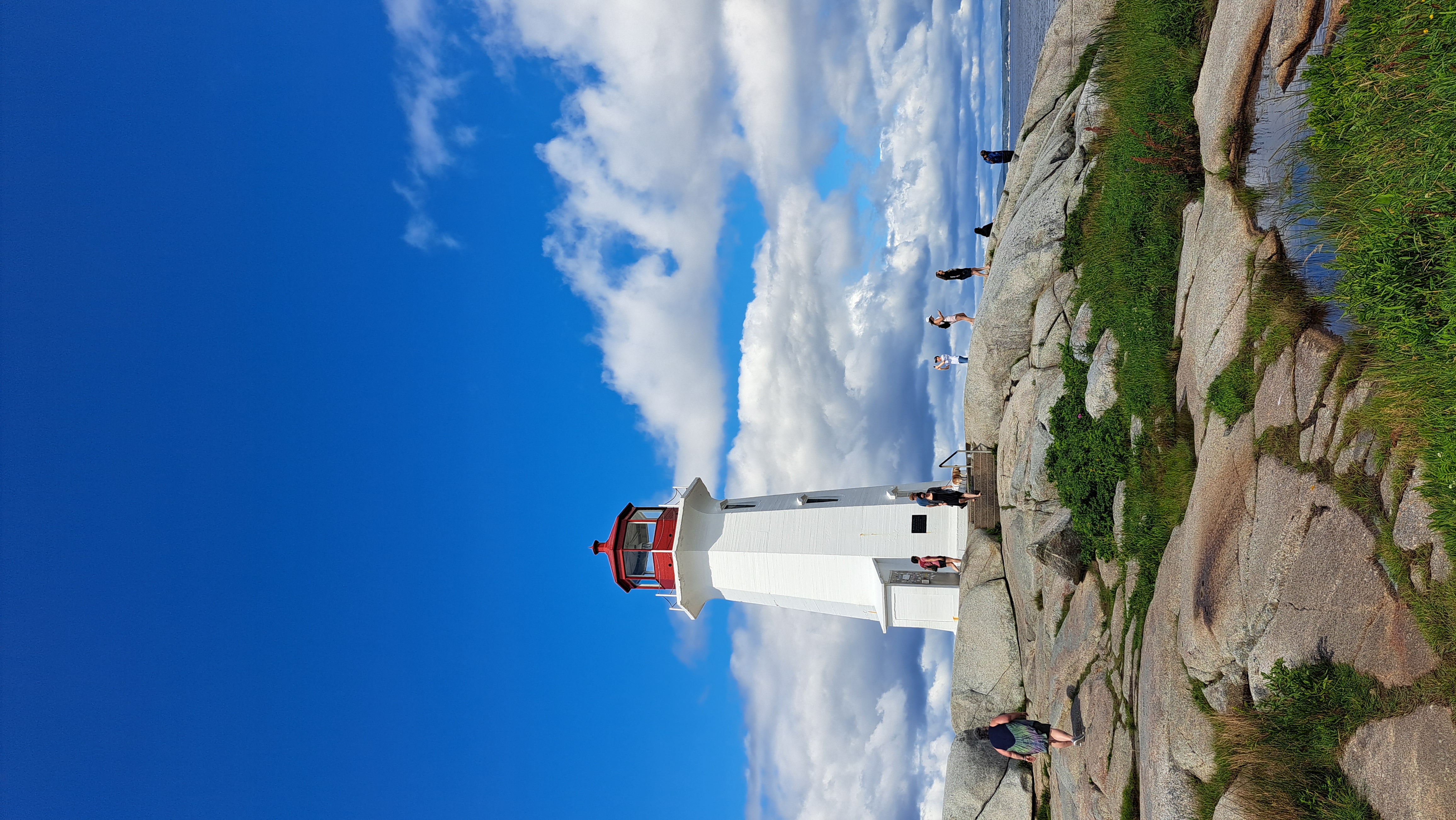 Lighthouse on a rocky shore