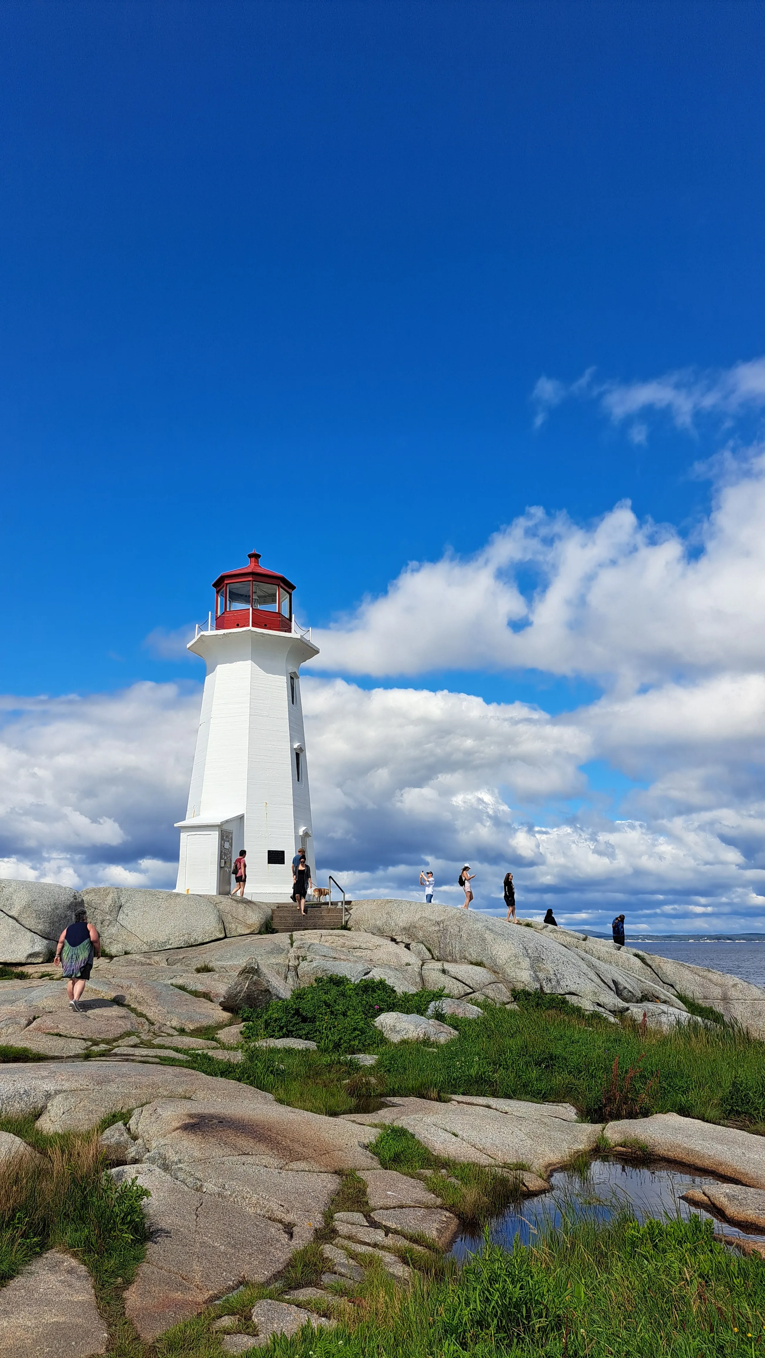 Lighthouse on a rocky shore
