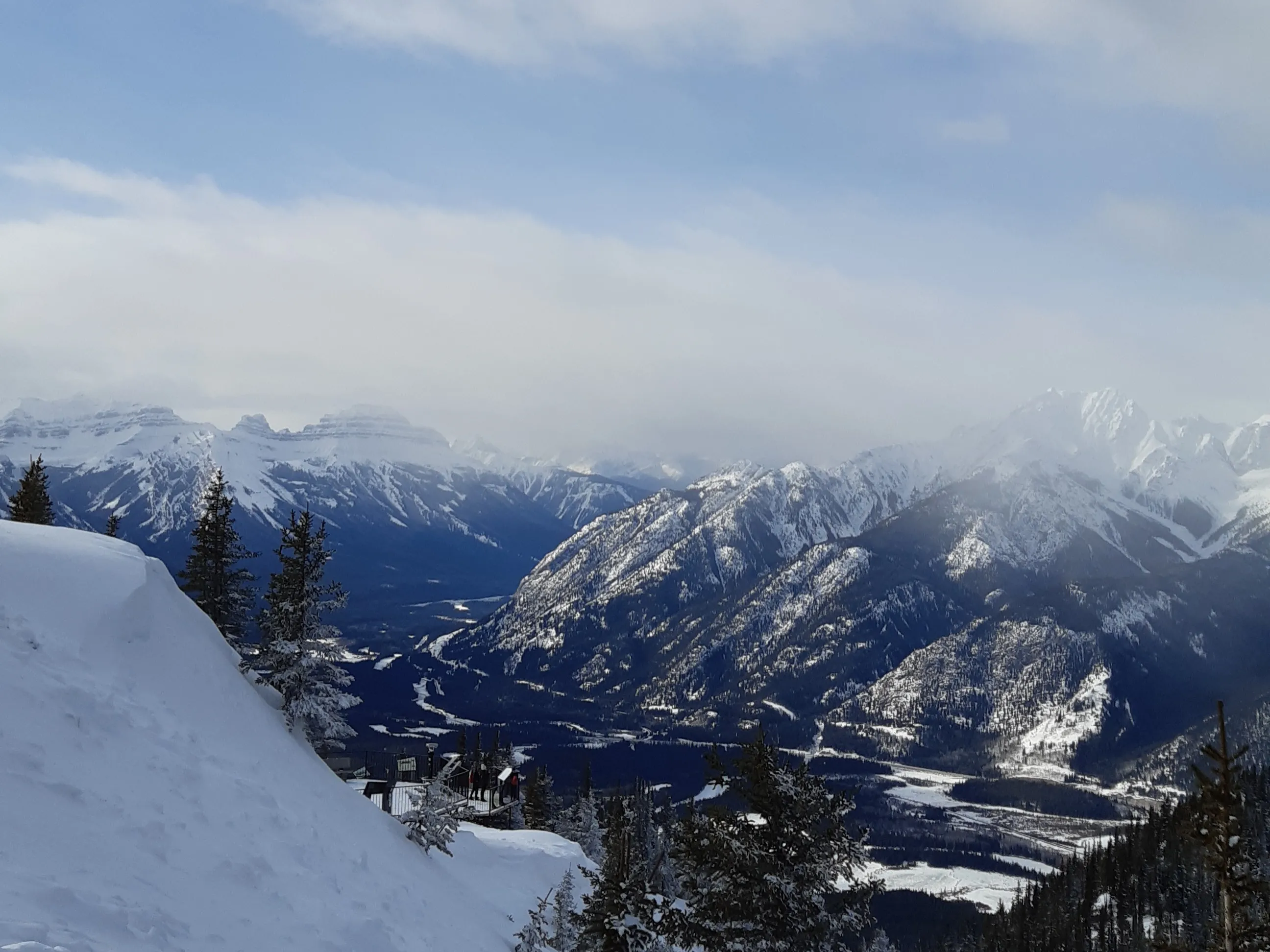 Landscape of mountains in Banff National Park
