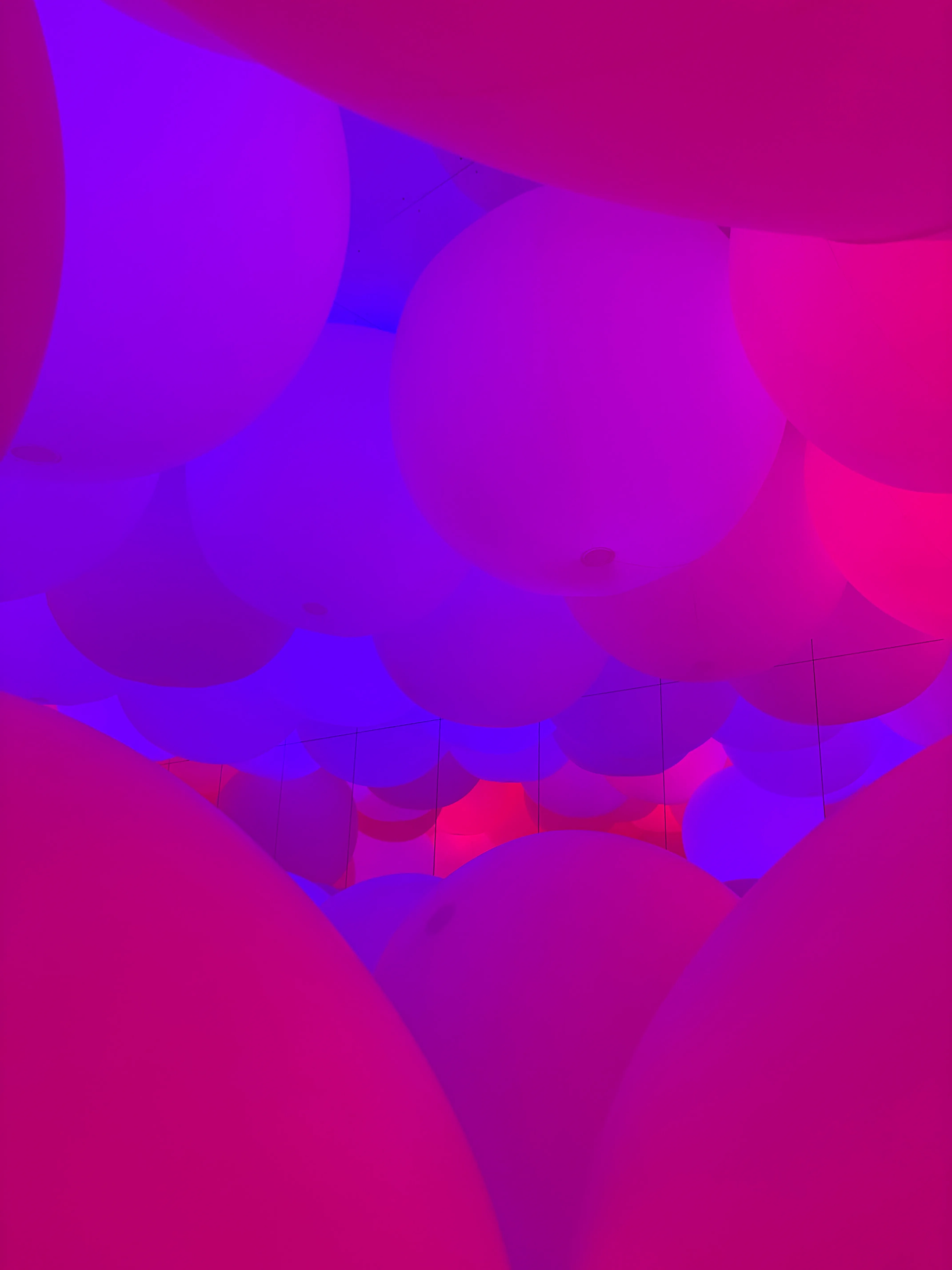 Giant pink balloons