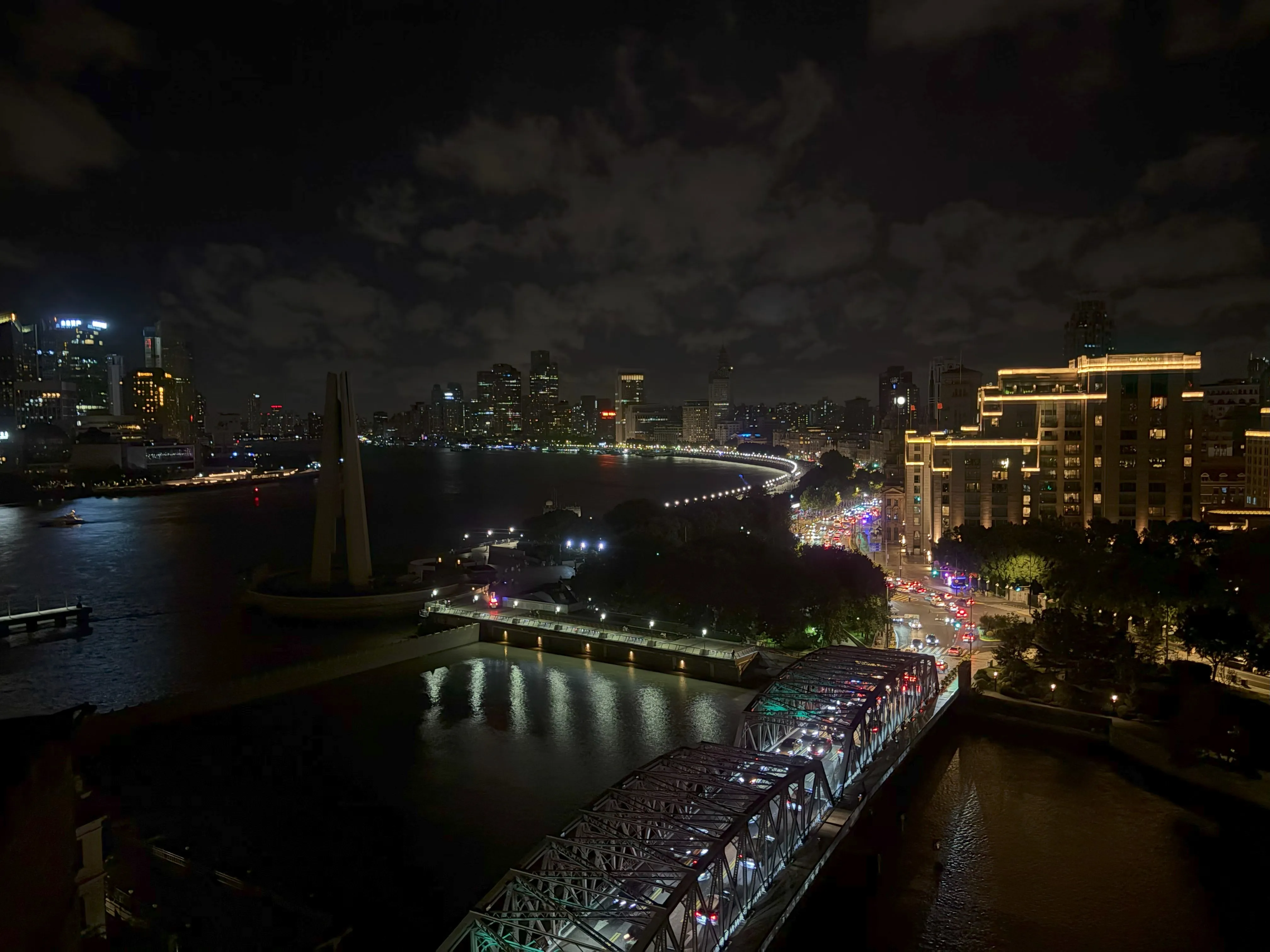 View of Waitan at night